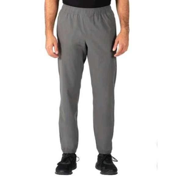Soybu Men's Woven Jogger Pants, Gray, Size Large - Picture 2 of 5